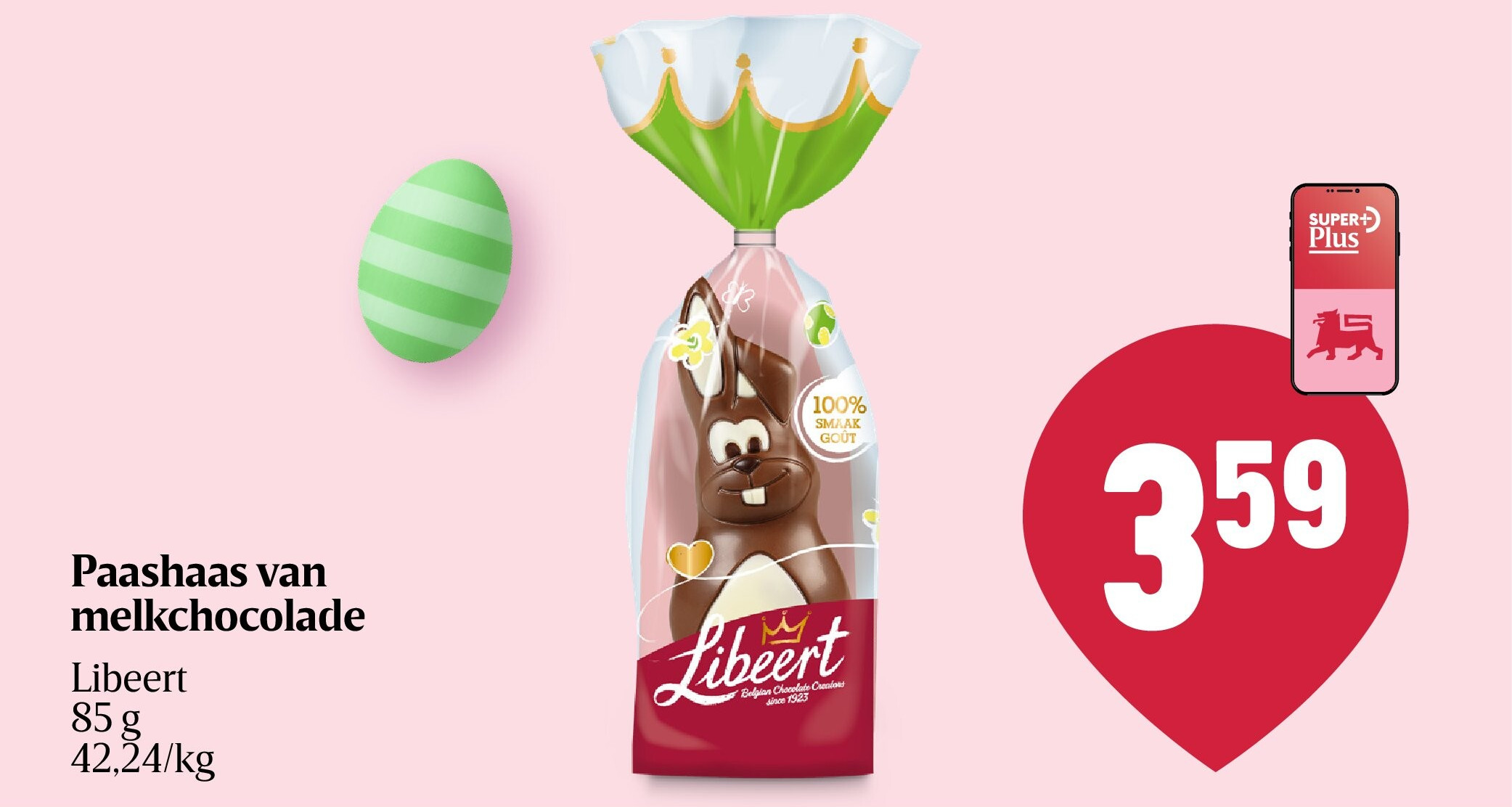 Paashaas van melkchocolade