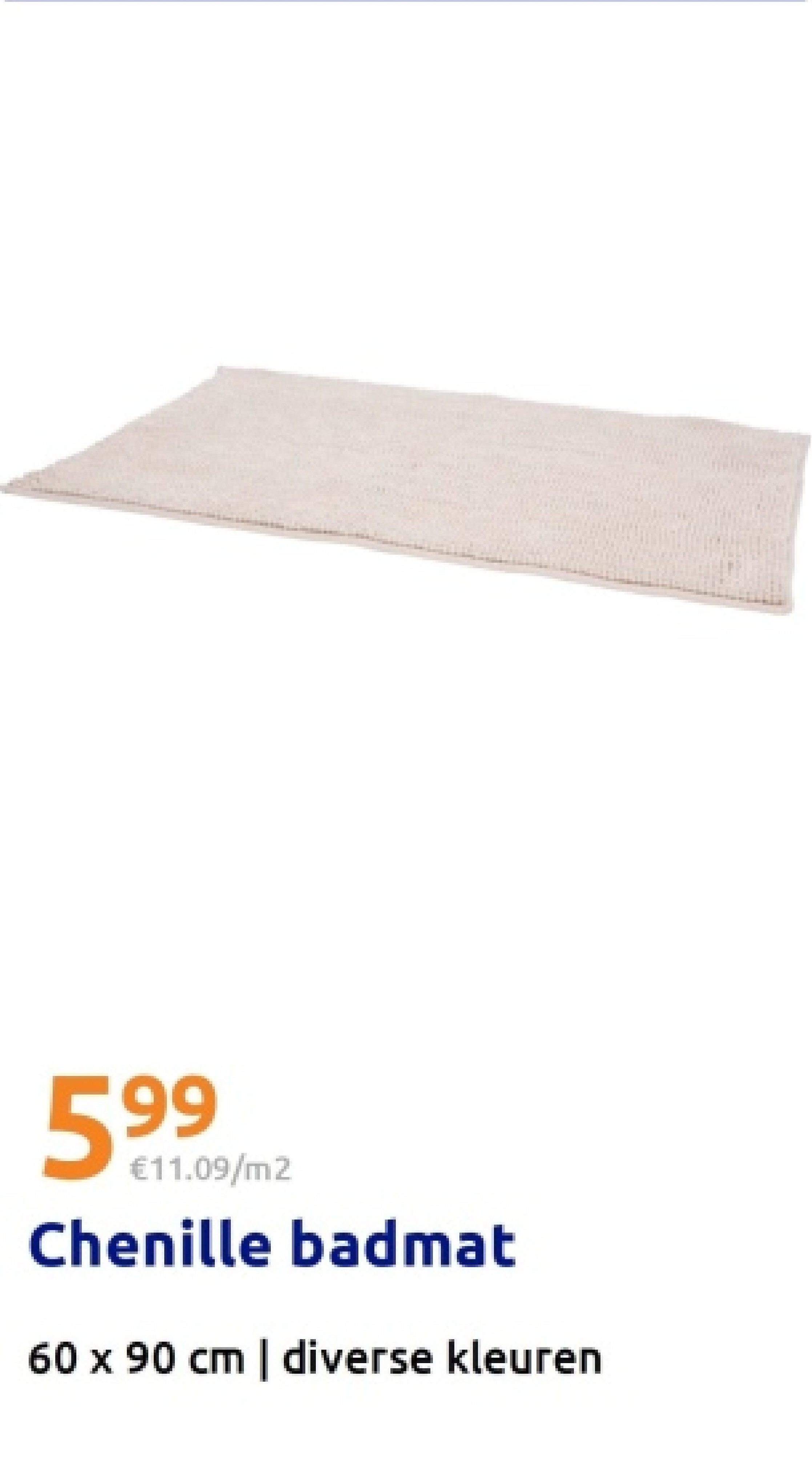 Chenille badmat