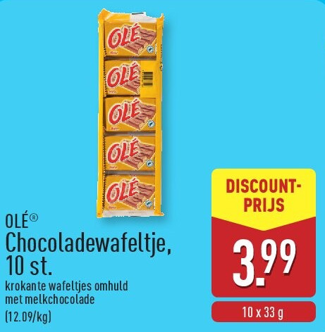 Chocoladewafeltje, 10st.