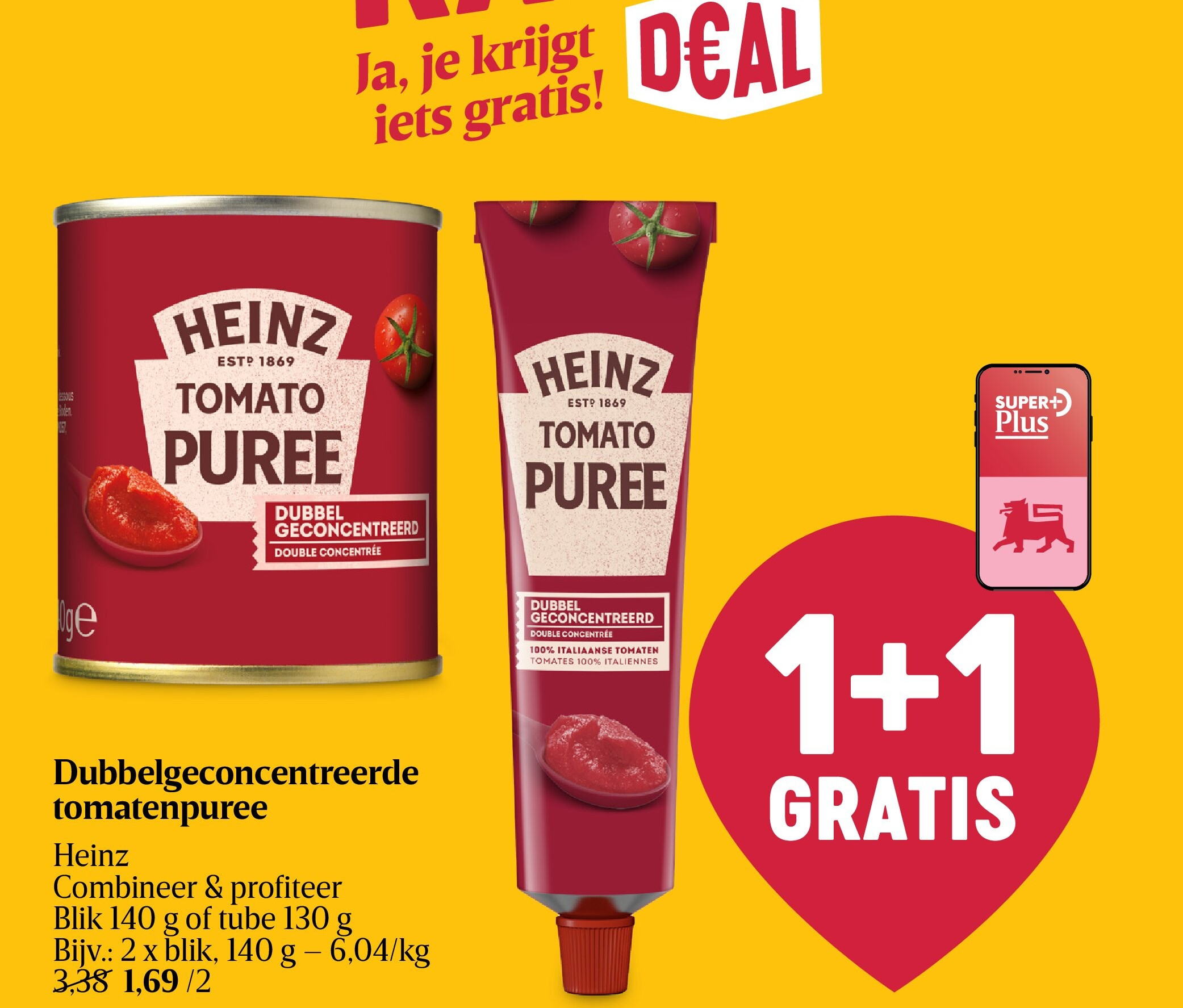 Dubbelgeconcentreerde tomatenpuree