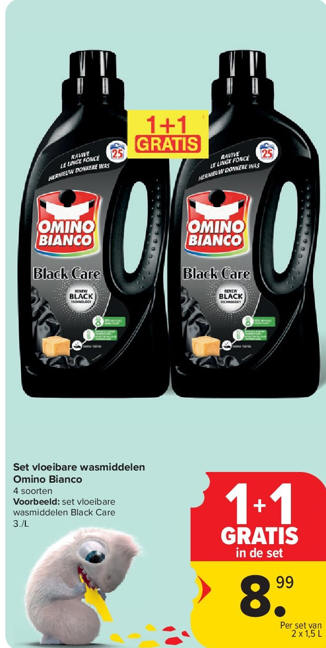Set vloeibare wasmiddelen Omino Bianco