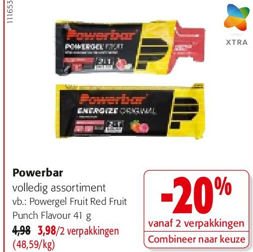 Powerbar Powergel Fruit Red Fruit Punch Flavour 41 g