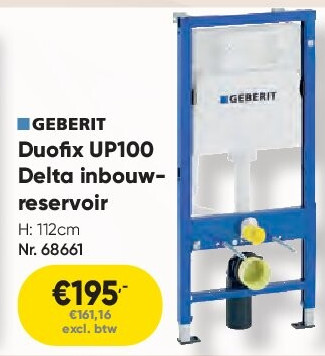 Duofix UP100 Delta inbouwreservoir
