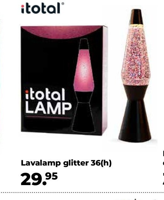 Lavalamp glitter 36(h)