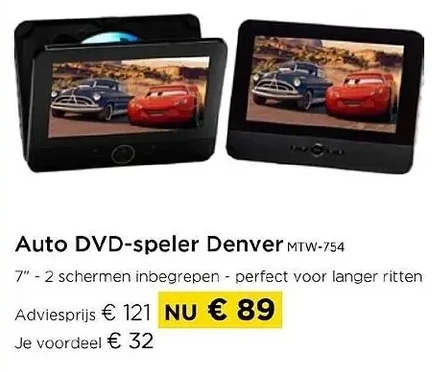 Auto DVD-speler Denver MIW-754