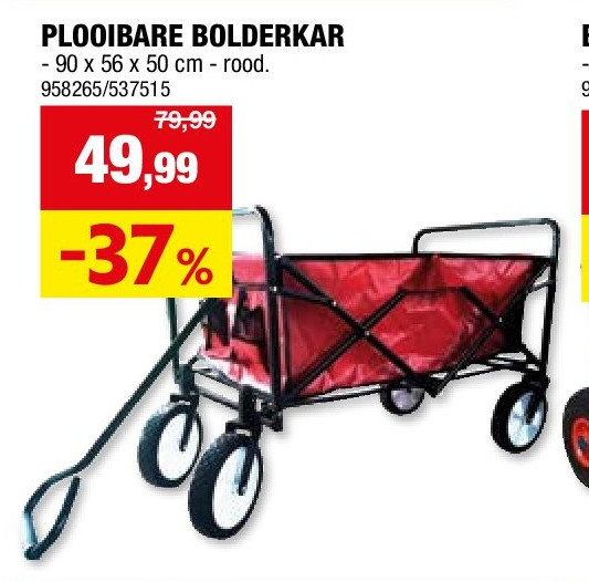 PLOOIBARE BOLDERKAR