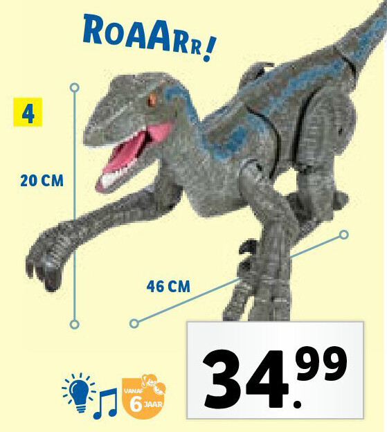 VELOCIRAPTOR MET AFSTANDSBEDIENING