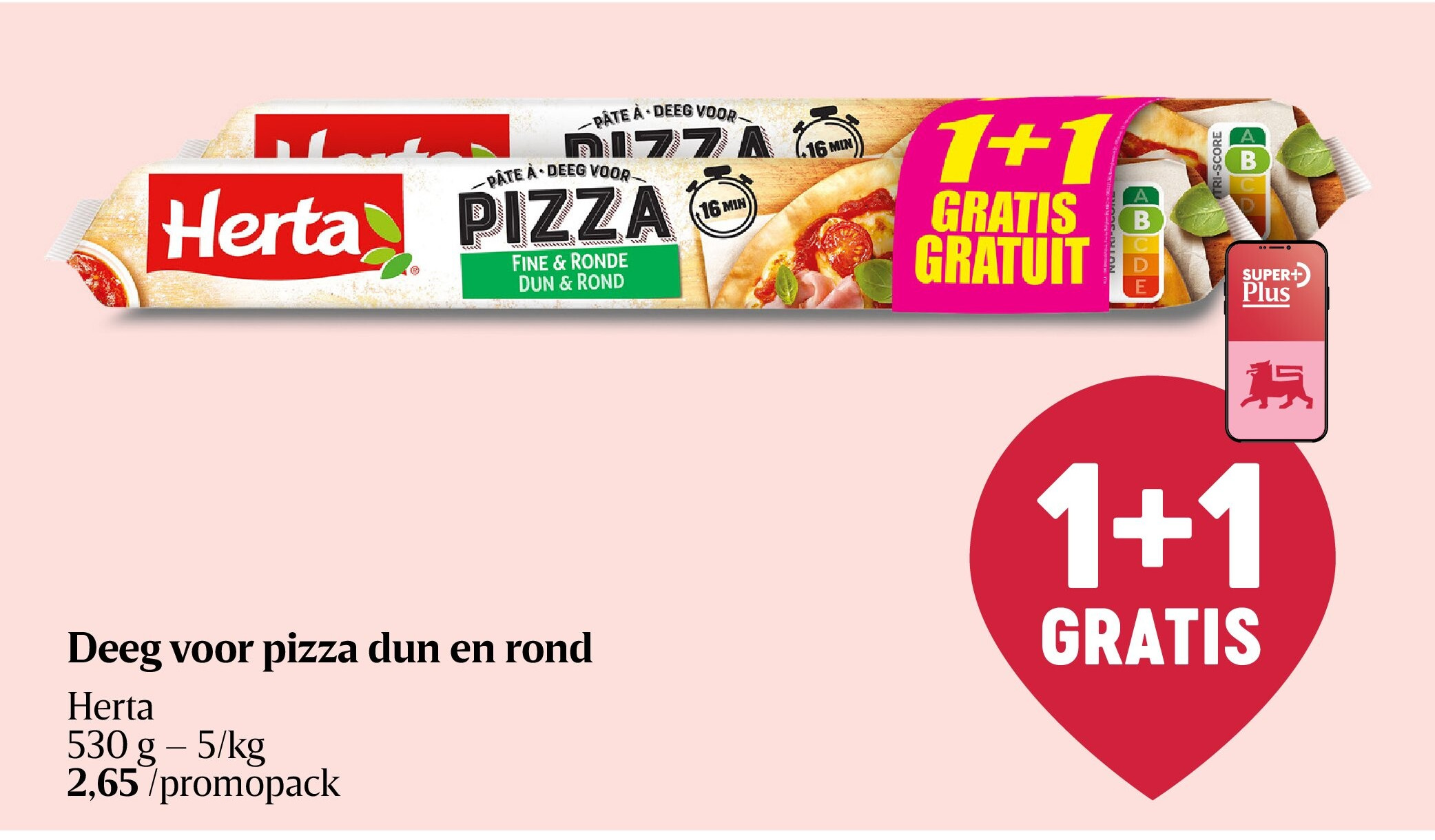 Deeg voor pizza dun en rond