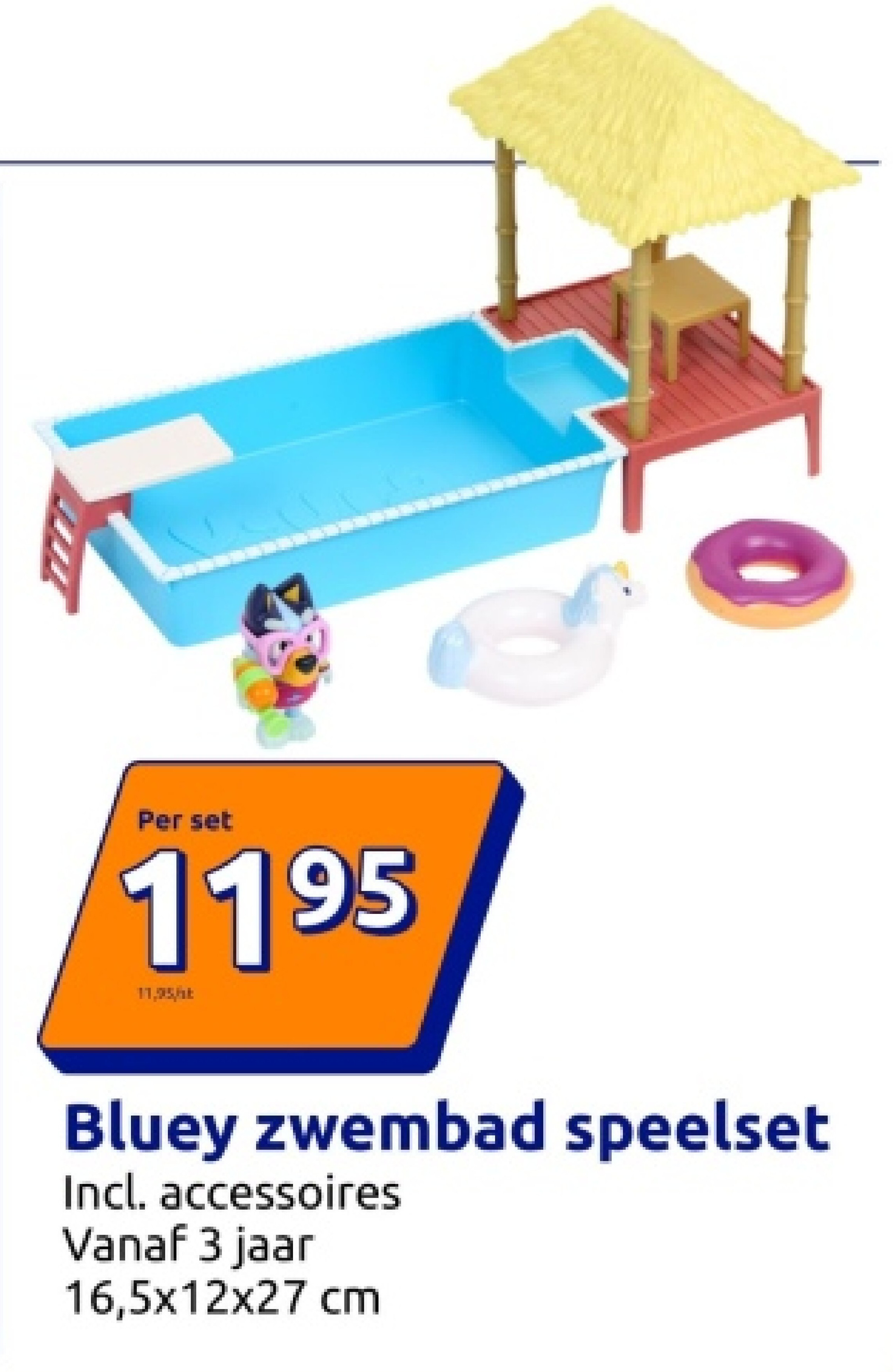Bluey zwembad speelset