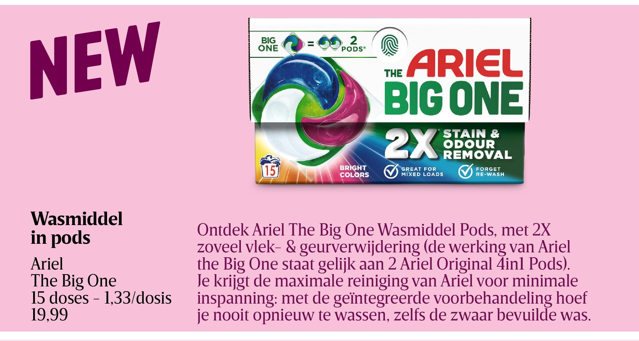 Wasmiddel in pods