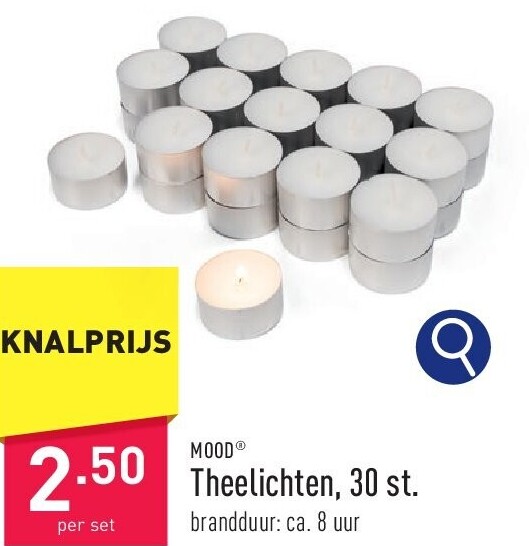 Theelichten, 30 st.