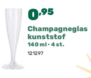 Champagneglas kunststof 140 ml • 4 st.