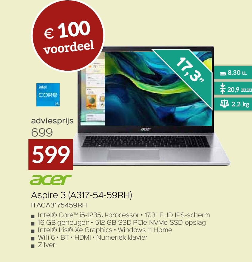 Acer Aspire 3 (A317-54-59RH) ITACA3175459RH