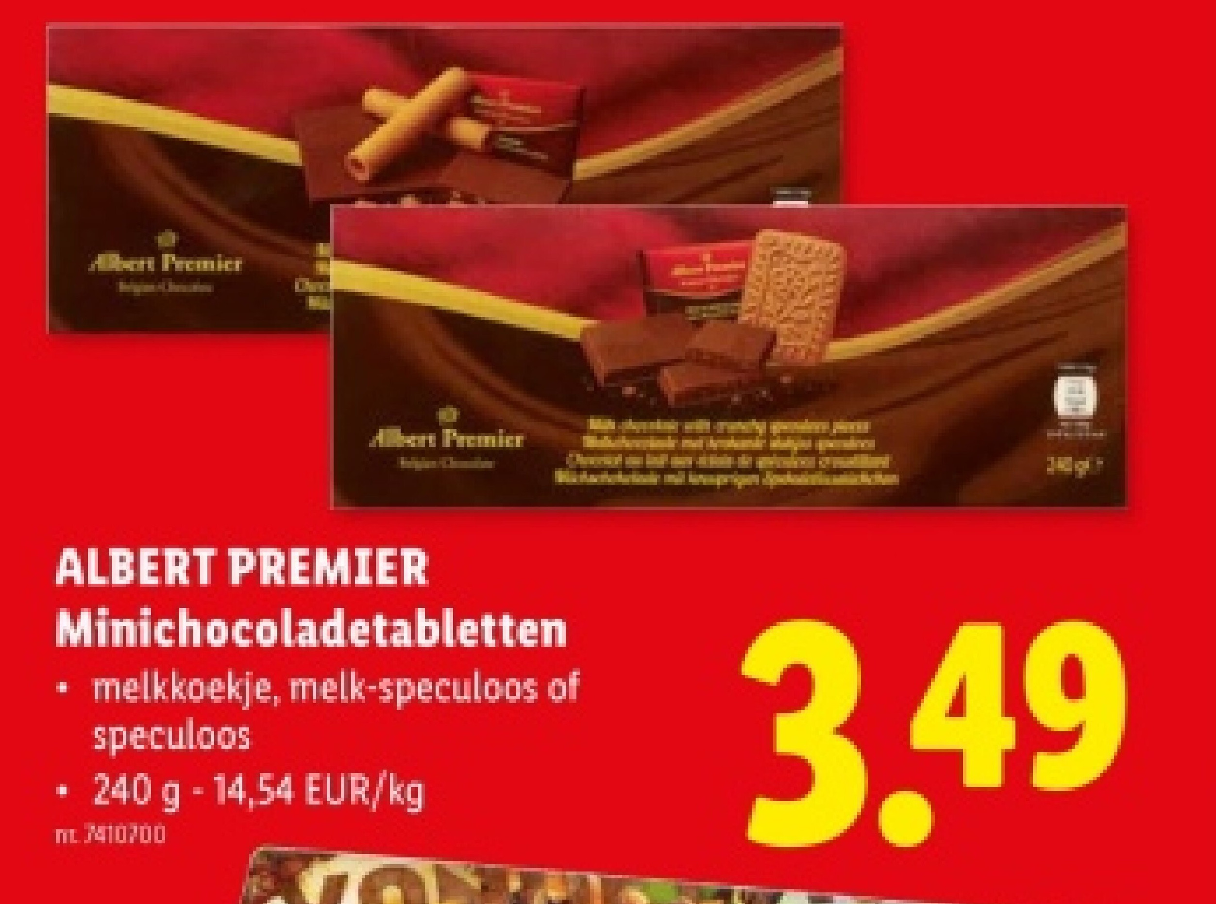 Minichocoladetabletten