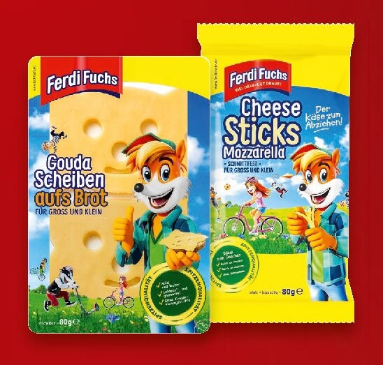 FERDI FUCHS Cheese-Sticks oder Gouda-Scheiben