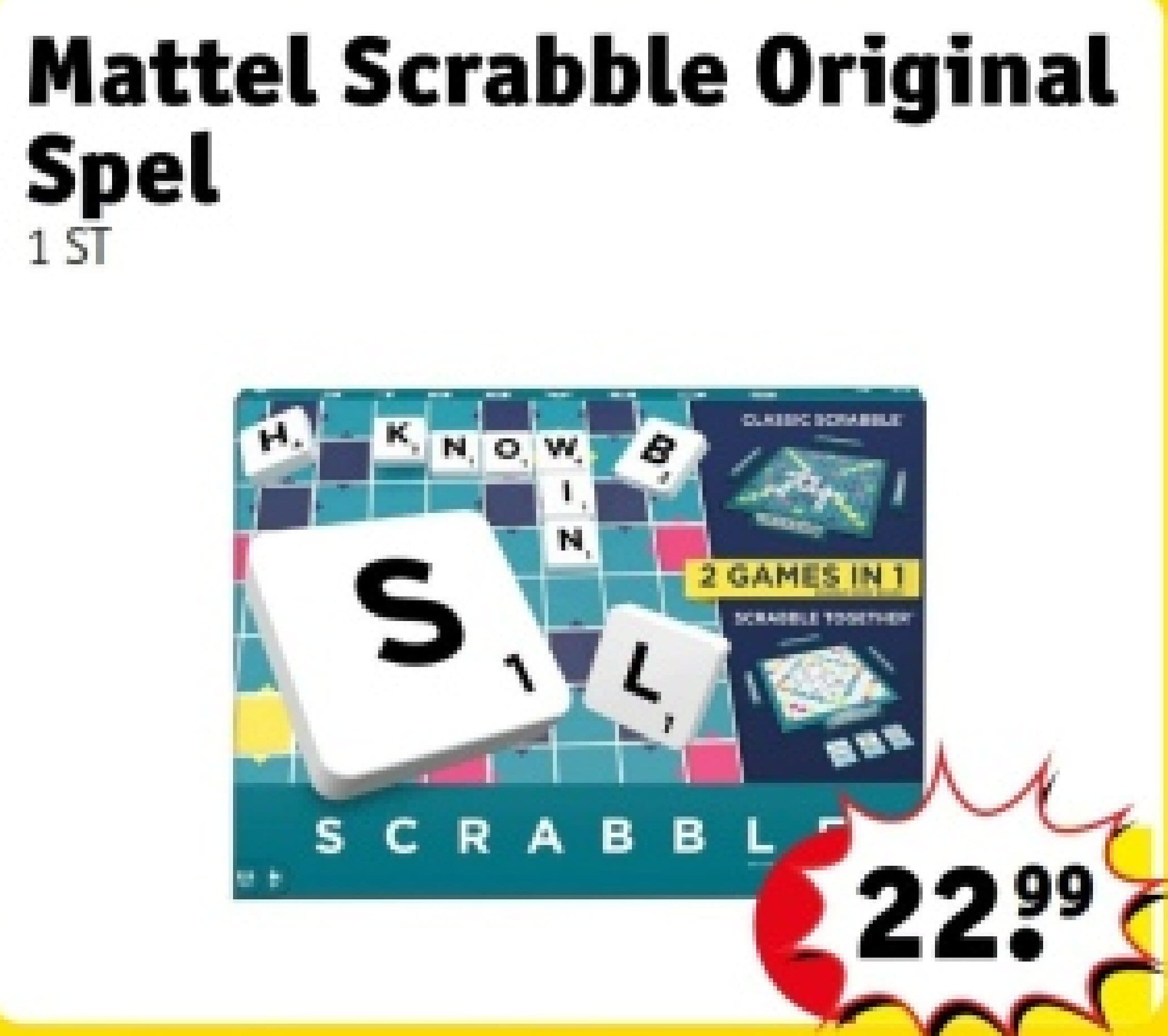 Mattel Scrabble Original Spel