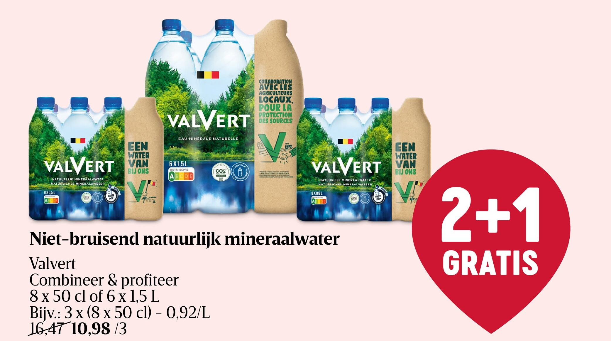 Niet-bruisend natuurlijk mineraalwater