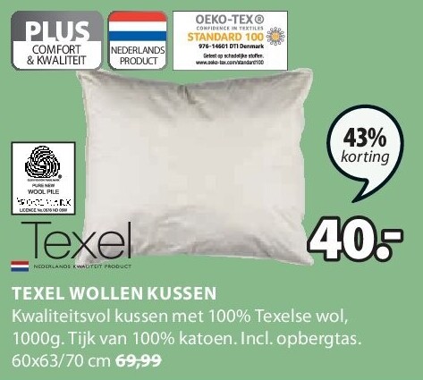 TEXEL WOLLEN KUSSEN