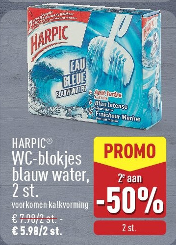 WC-blokjes blauw water, 2st
