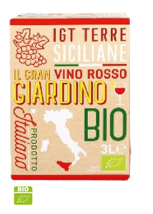 Terre Siciliane I.G.T. ‘Il Gran Giardino’ Syrah-Nerello Mascalese 2024 Sicilia - Italië partybox 3 L