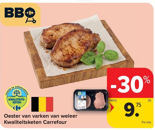 Oester van varken van weleer Kwaliteitsketen Carrefour