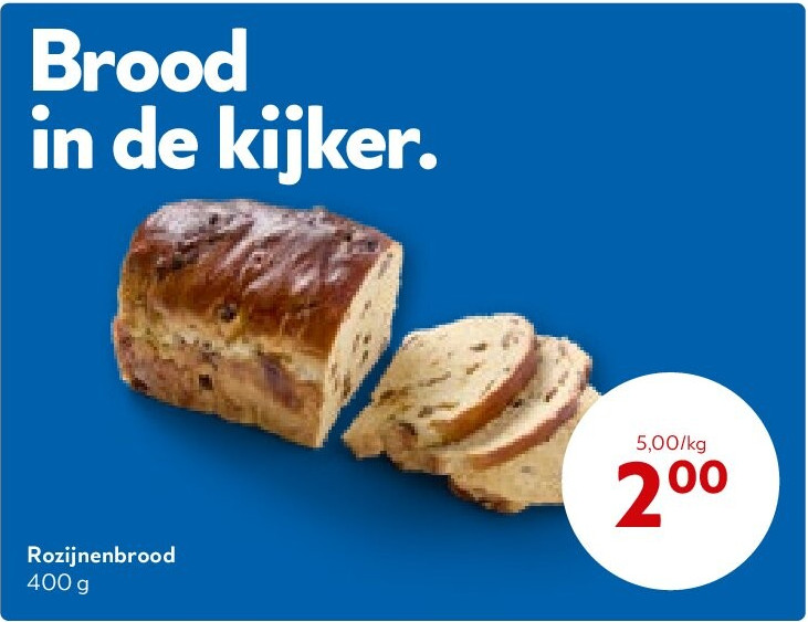 Rozijnenbrood 400 g