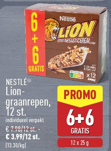 Lion- graanrepen, 12st.