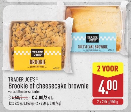 Brookie of cheesecake brownie