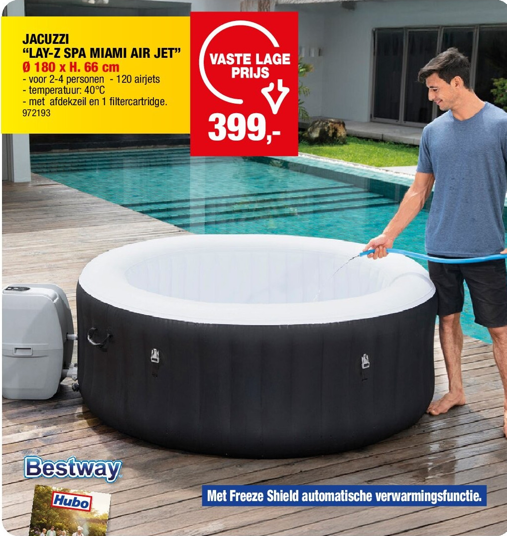 JACUZZI “LAY-Z SPA MIAMI AIR JET” Ø 180 x H. 66 cm