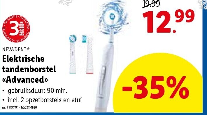 Elektrische tandenborstel «Advanced»
