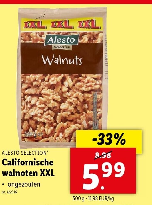 Californische walnoten XXL