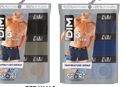 Set van 3 boxershorts heren Regulactiv