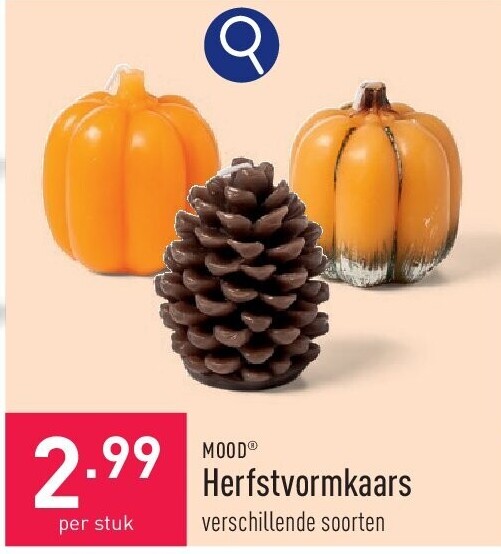 Herfstvormkaarsen, 4 st.