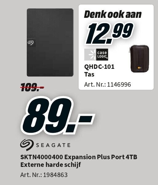 SKTN4000400 Expansion Plus Port 4TB Externe harde schijf