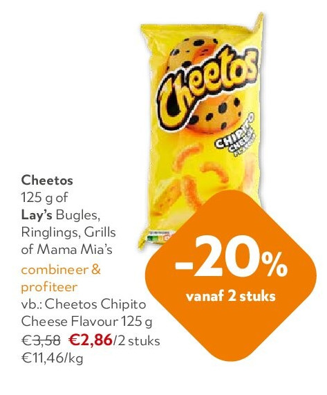 Cheetos Chipito Cheese Flavour 125 g