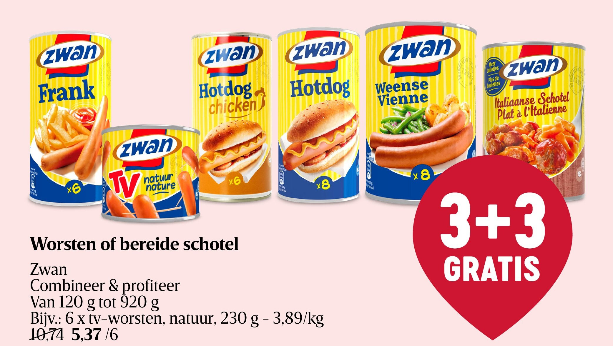 Worsten of bereide schotel