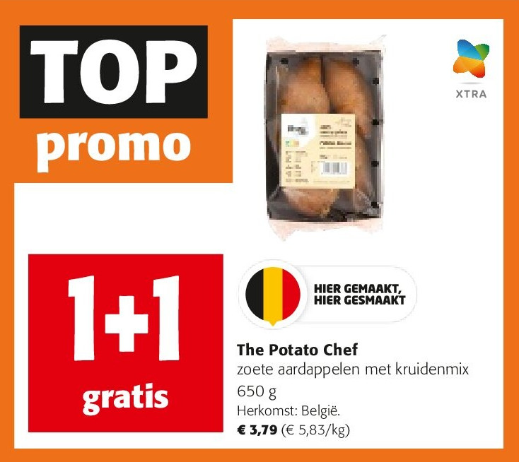 The Potato Chef zoete aardappelen met kruidenmix 650 g