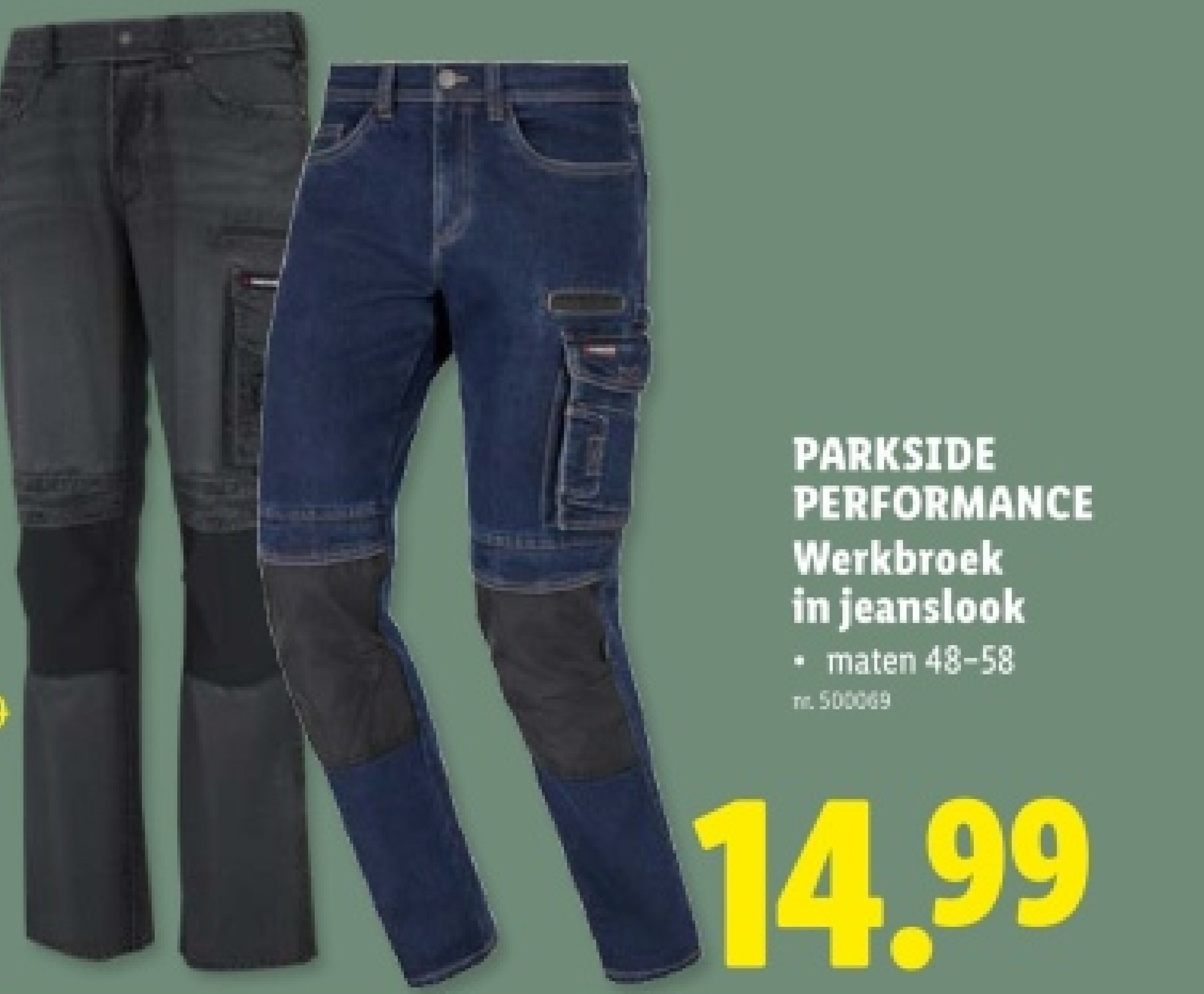 PERFORMANCE Werkbroek in jeanslook