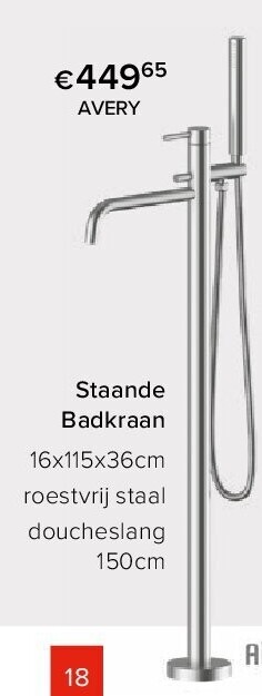 Staande Badkraan
