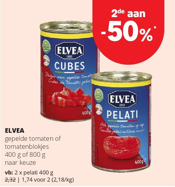 ELVEA pelati 400 g
