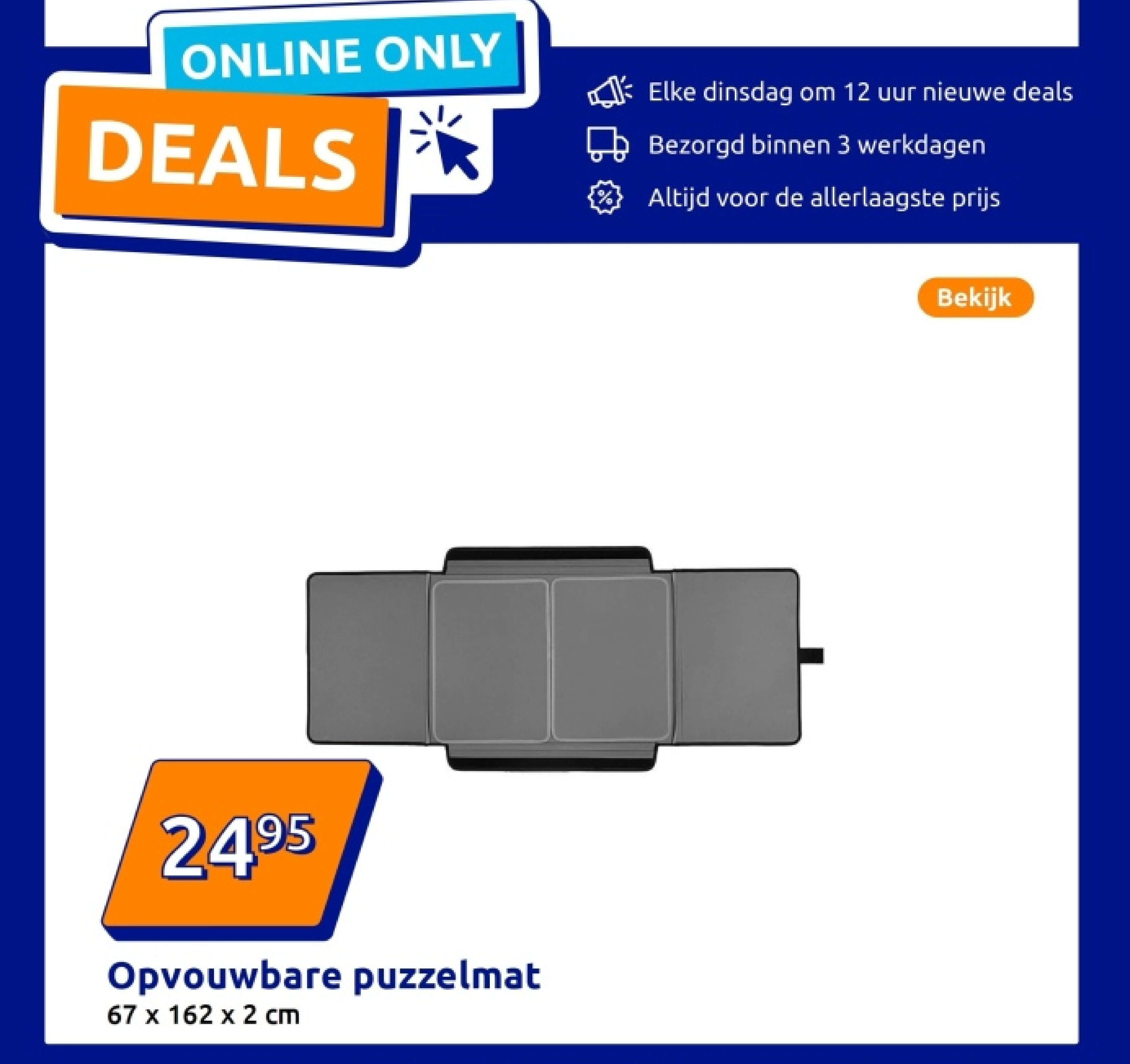 Opvouwbare puzzelmat