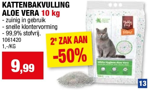 KATTENBAKVULLING ALOE VERA 10 kg