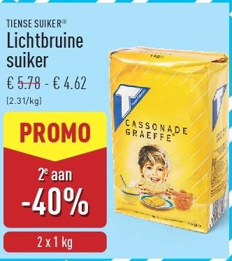 Lichtbruine suiker