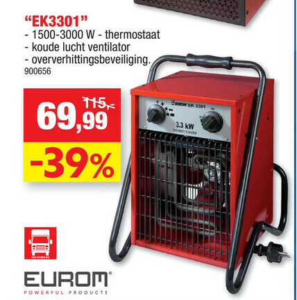 WERKPLAATSKACHELS "EK3301"