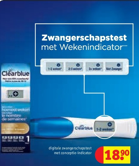 digitale zwangerschapstest met conceptie-indicator