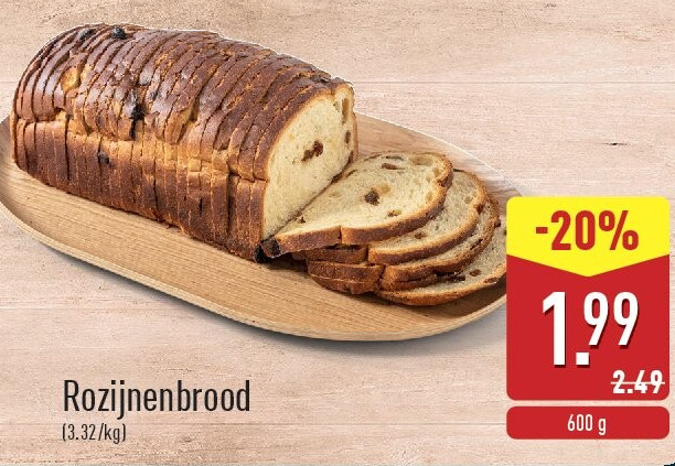 Rozijnenbrood