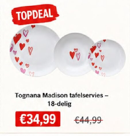 Tognana Madison tafelservies - 18-delig