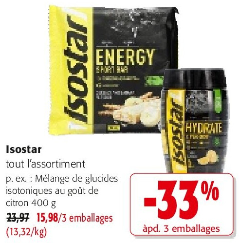 Isostar tout l’assortiment