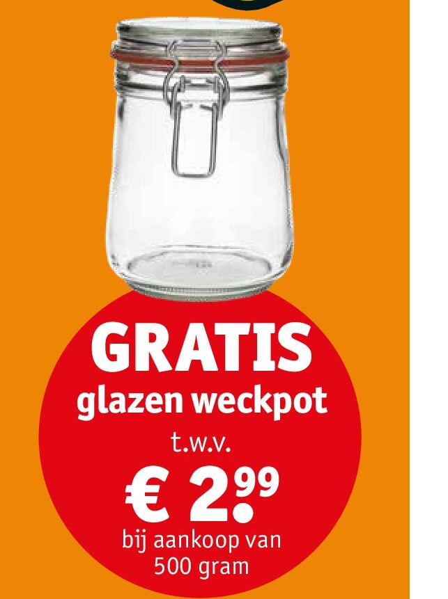 glazen weckpot