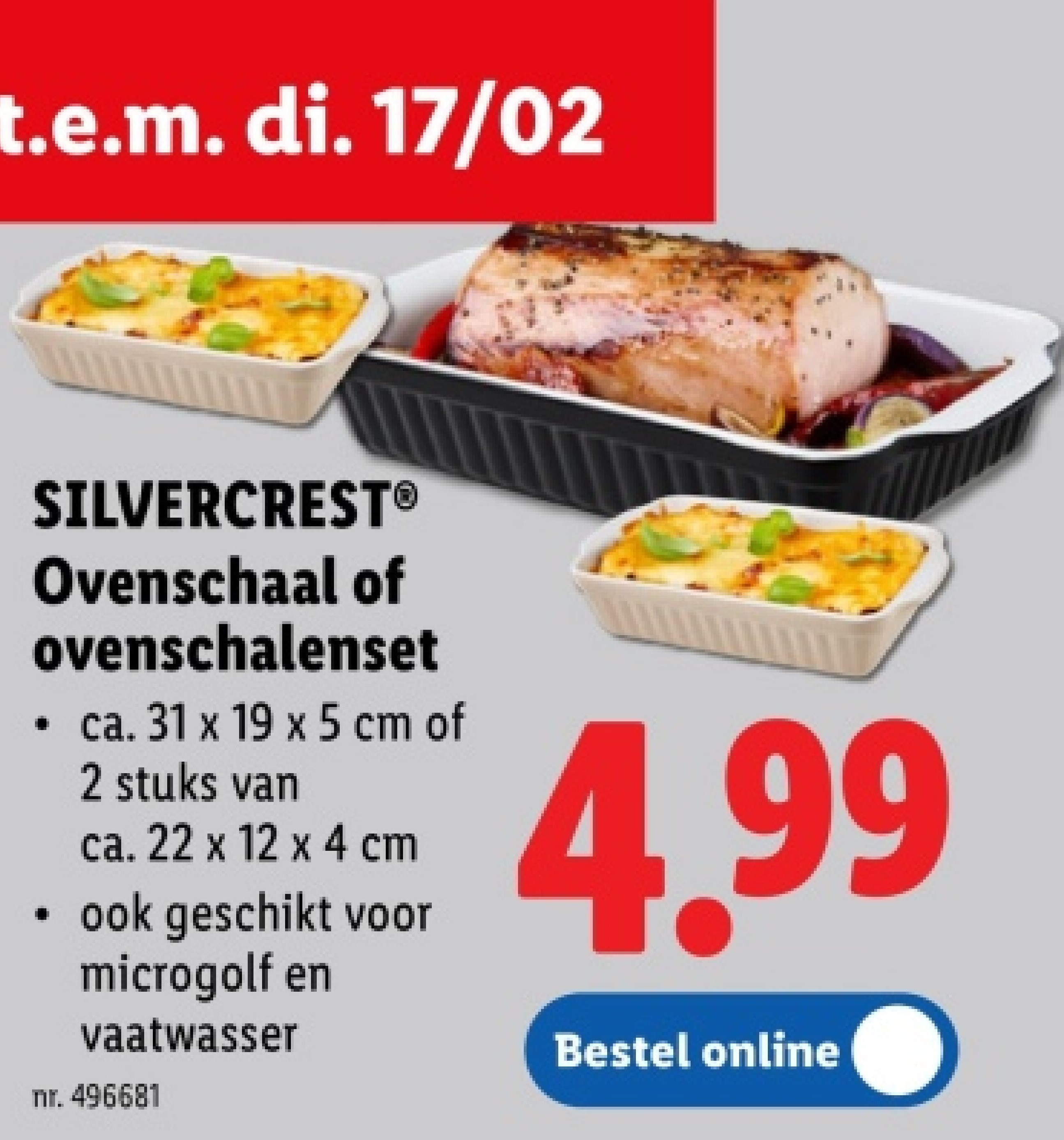Ovenschaal of ovenschalenset